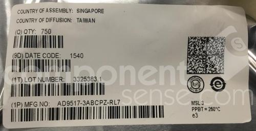AD9517-3ABCPZ-RL7 by Analog Devices