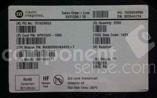 MAX6306UK44D3+T by Analog Devices