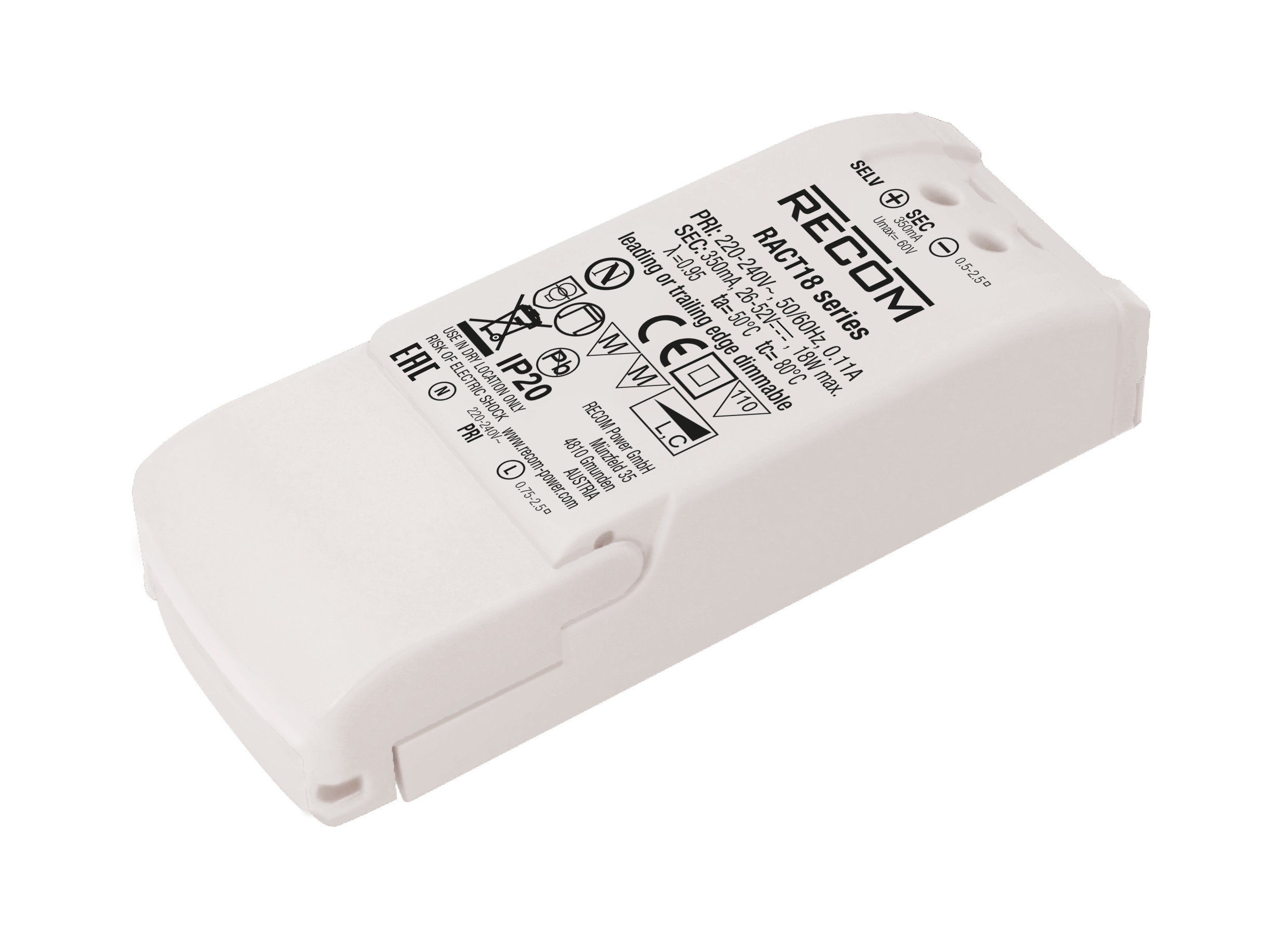 RACT18-350 by Recom Power