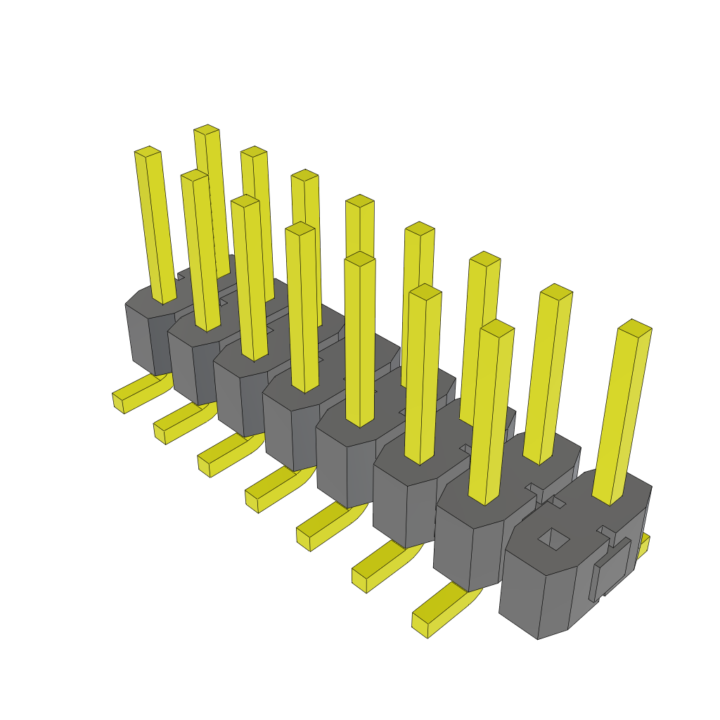 TSM-108-01-T-DV-015 by Samtec