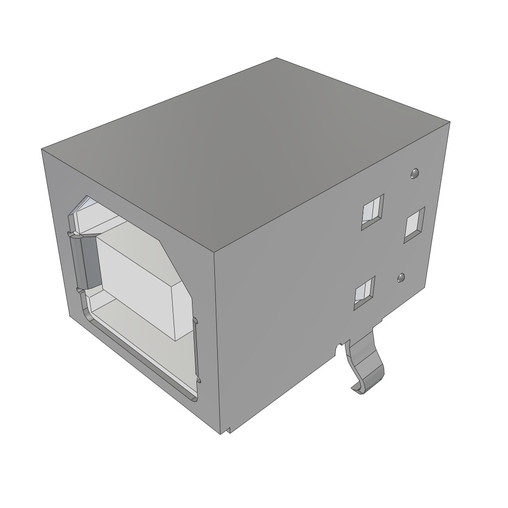 USB-B-S-S-W-TH-TR by Samtec