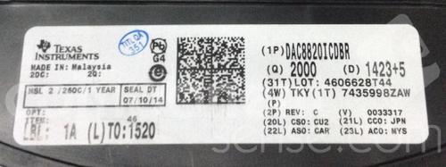 DAC8820ICDBR by Texas Instruments